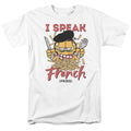 Garfield - Speaking Love - Adult Unisex Short Sleeve T-Shirt - White