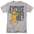 Garfield - Excuse Me? - Adult Unisex Short Sleeve T-Shirt - Gray