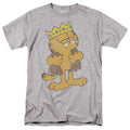 Garfield - King Garfield - Adult Unisex Short Sleeve T-Shirt - Gray