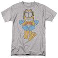 Garfield - Dapper Cat - Adult Unisex Short Sleeve T-Shirt - Gray