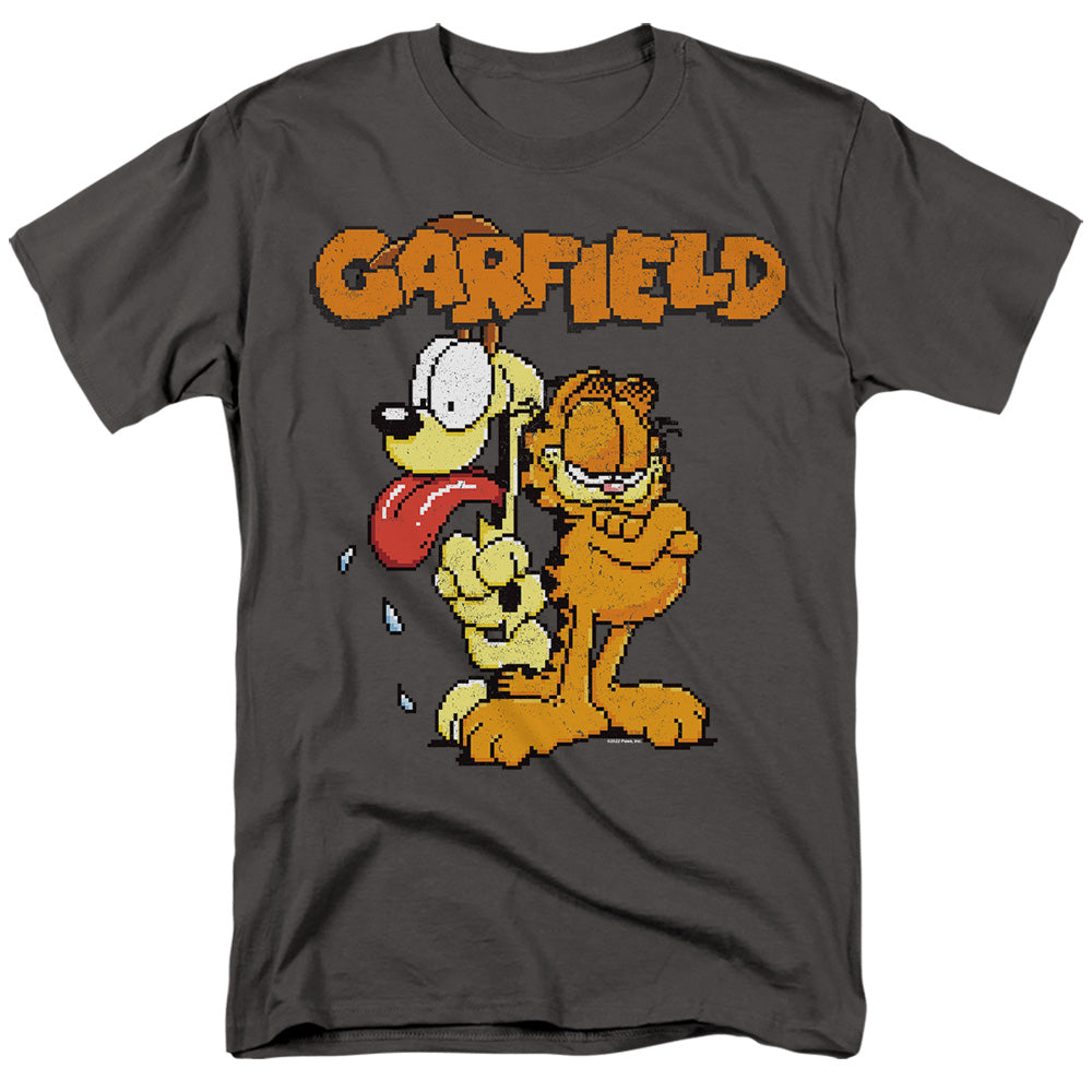 Garfield - Garfield The Game - Adult Unisex Short Sleeve T-Shirt - Gray