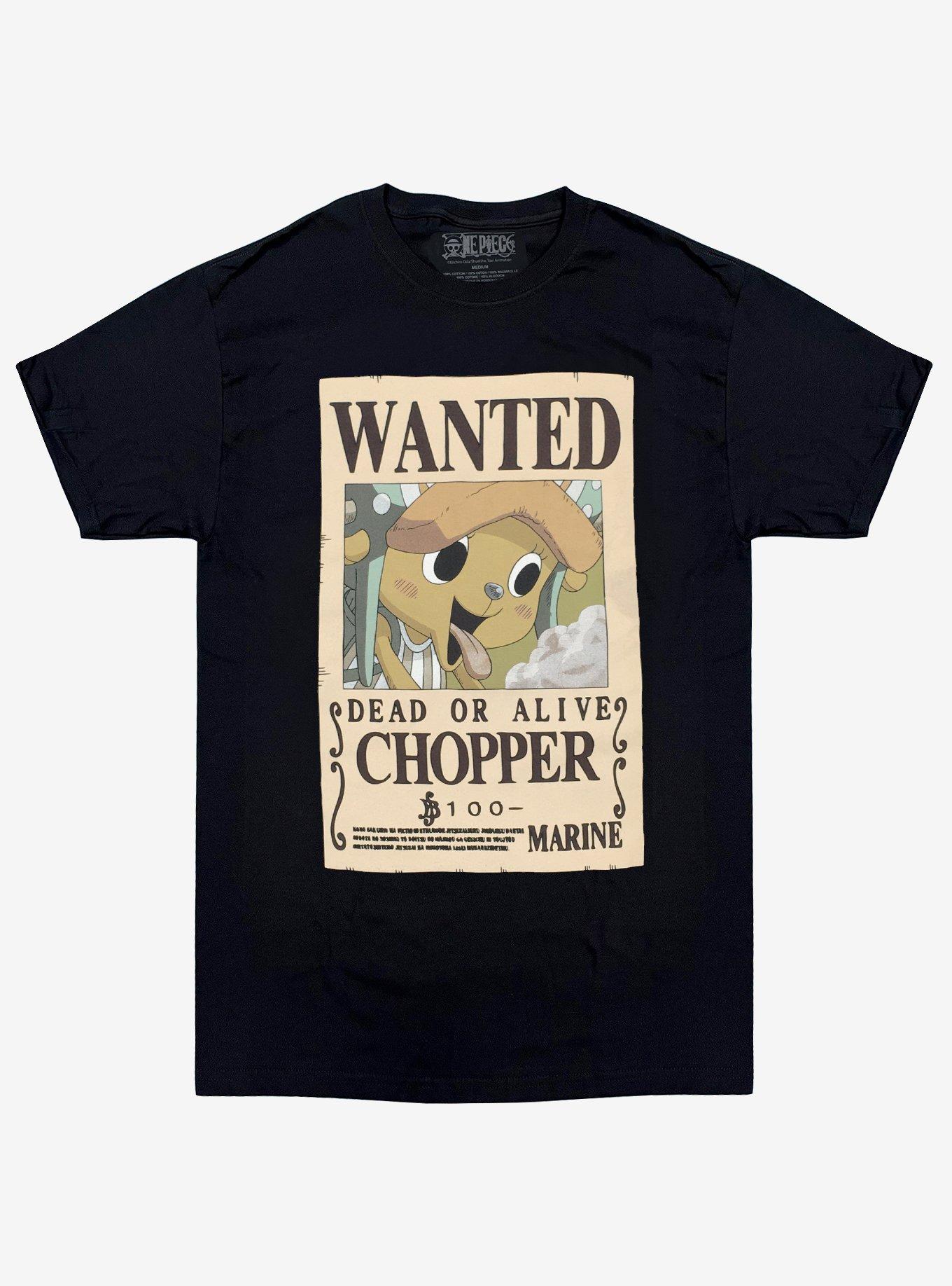 One Piece - Chopper Wanted Adult Unisex Men's T-Shirt Great Eastern Entertainment