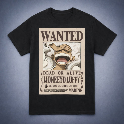 One Piece - Gear 5 Monkey D. Luffy - Wanted Mens T-Shirt
