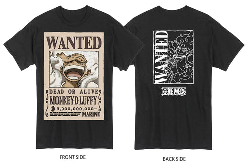 One Piece - Gear 5 Monkey D. Luffy - Wanted Mens T-Shirt