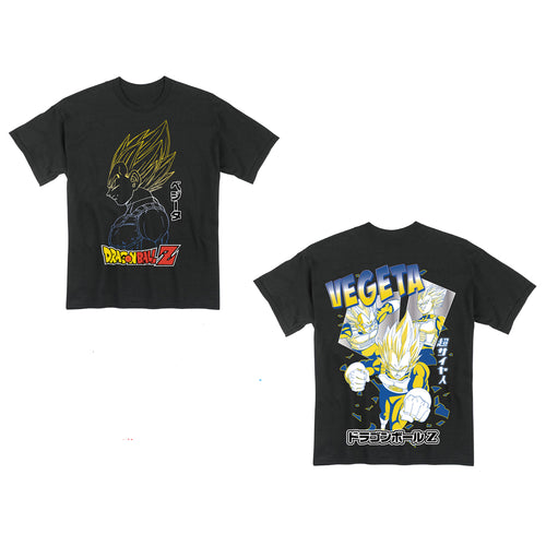 Dragon Ball Z - Super Saiyan Vegeta Black Adult Men's T-Shirt