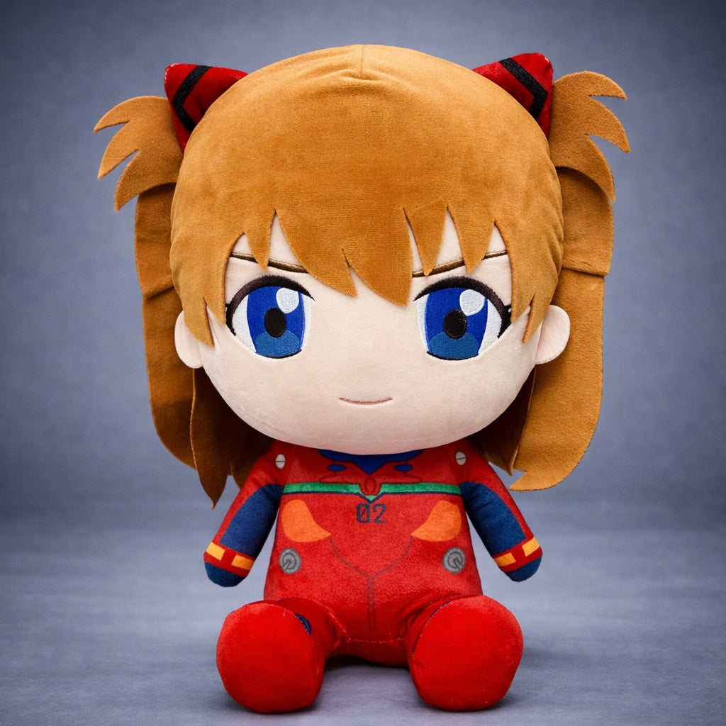 Evangelion New Movie - Asuka Langley Shikinami - Plug Suit Sitting Plush 12"
