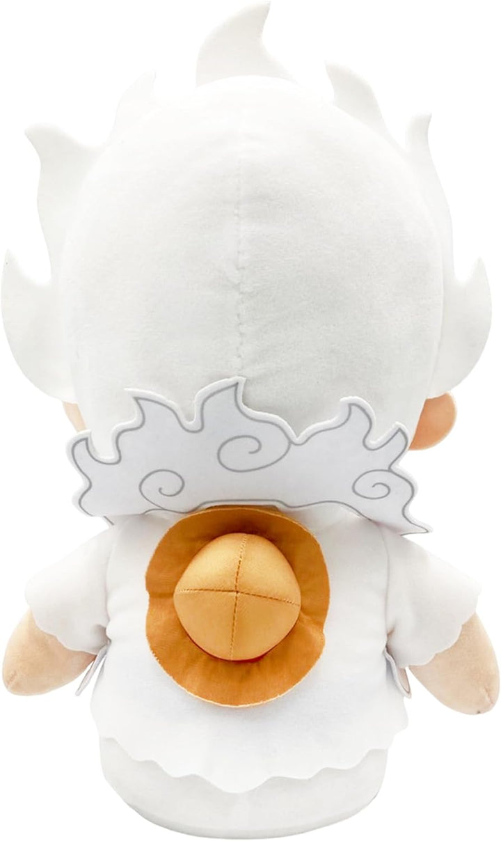 One Piece - Monkey D. Luffy Gear 5 Grin Sitting Pose Plush 12" - Great Eastern Entertainment