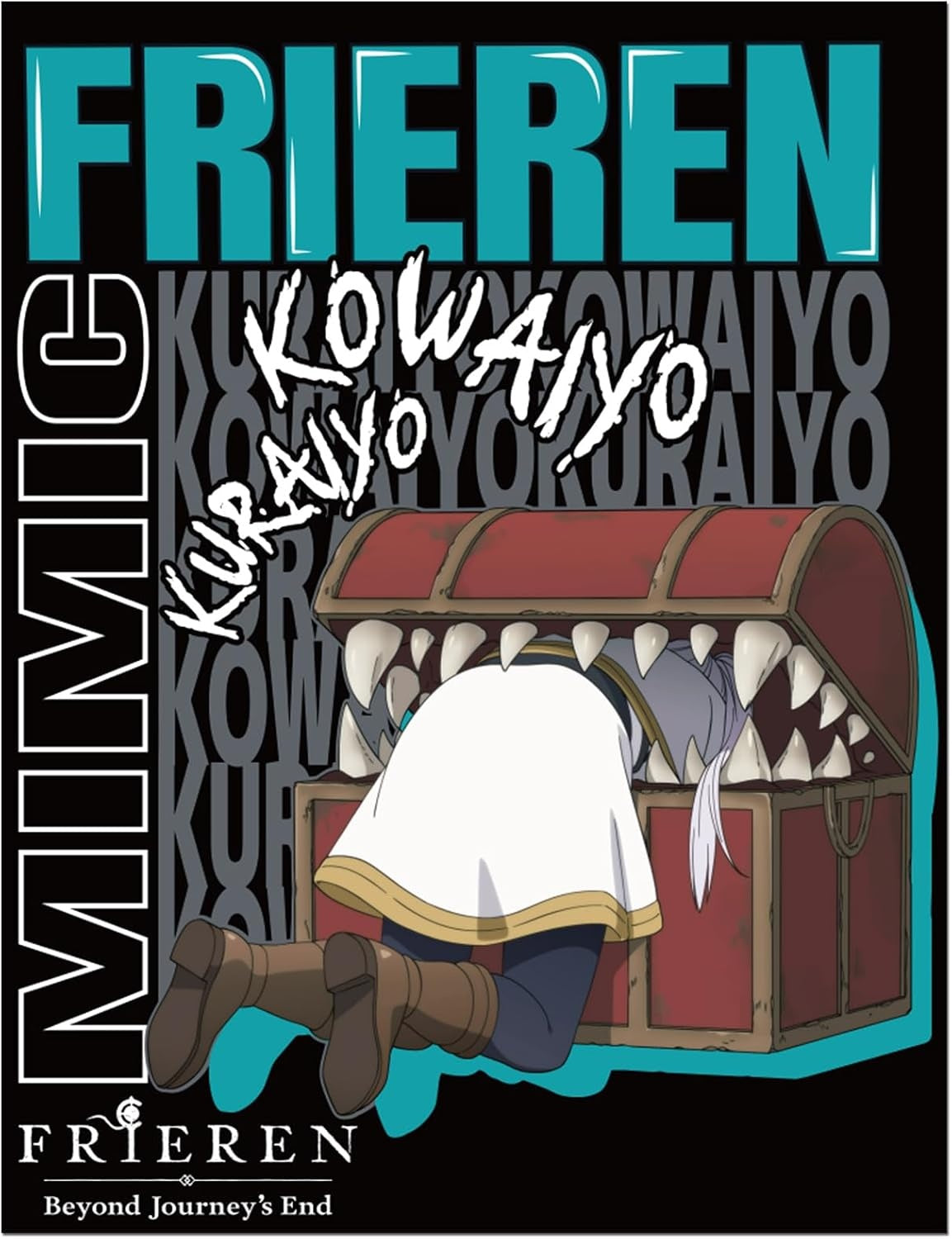 Great Eastern - Frieren: Beyond Journey's End - Frieren and Mimic - Throw Blanket 46 x 60 Inch