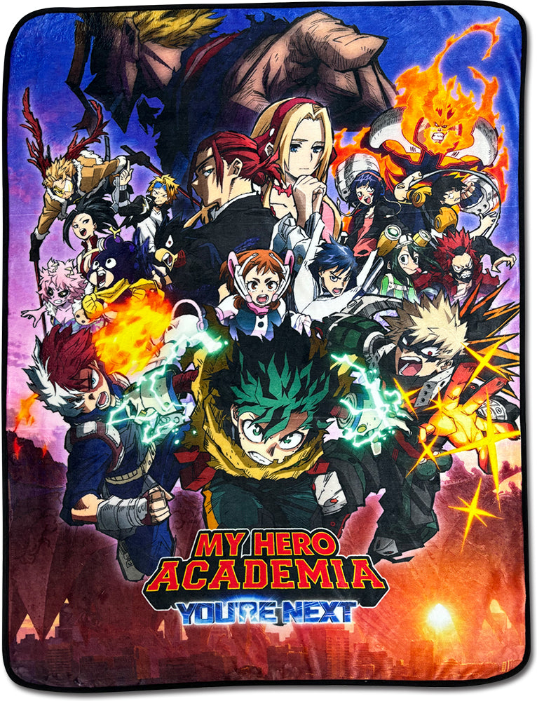 My Hero Academia You're Next - Key Visual Sublimation Throw Blanket 60in By 46in