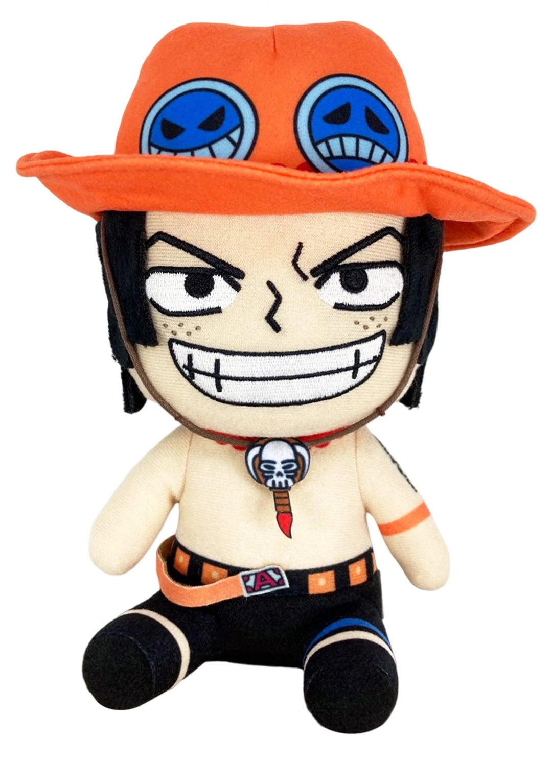 One Piece - Portgas D. Ace Sitting Pose Plush 7"