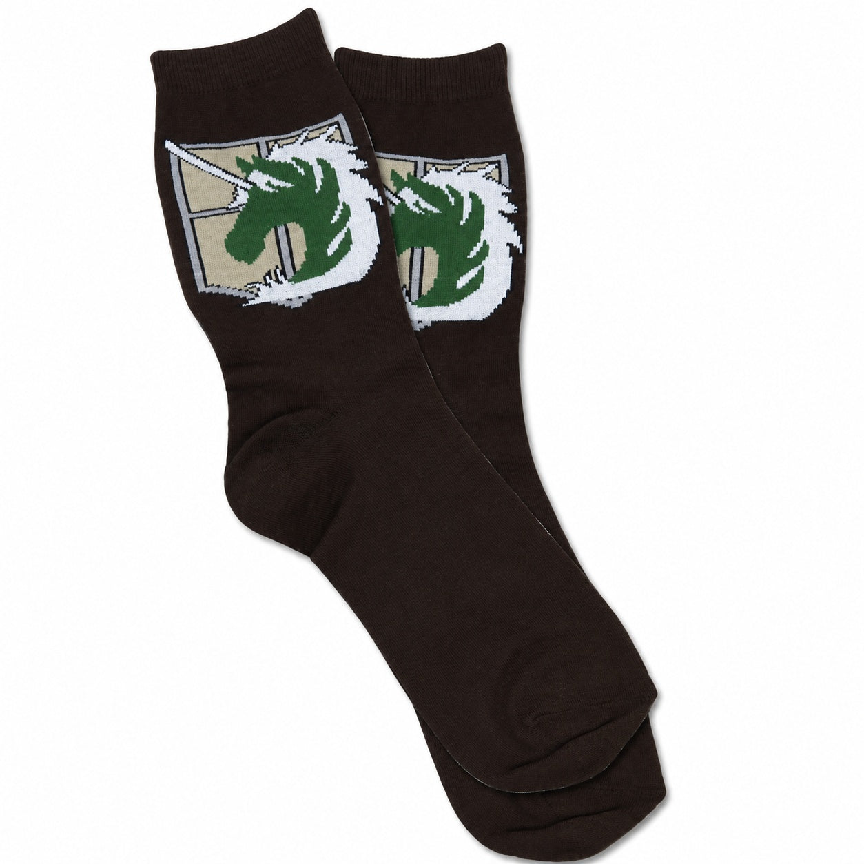 Attack On Titan Military Police Emblem Anime Crew Socks