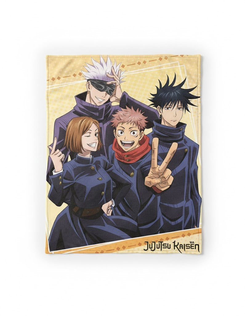 Great Eastern Entertainment - Jujutsu Kaisen - Group - Nikkei Entertainment Art Throw Blanket