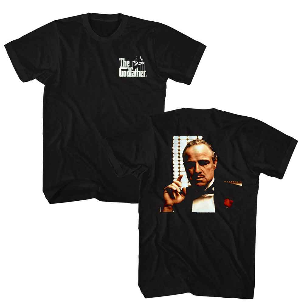 The Godfather - Corleone - American Classics - Solid Black Adult Short Sleeve T-Shirt