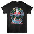 Garfield - Yellowstone Fishing - Front Print Adult Short Sleeve Solid T-Shirt - Black