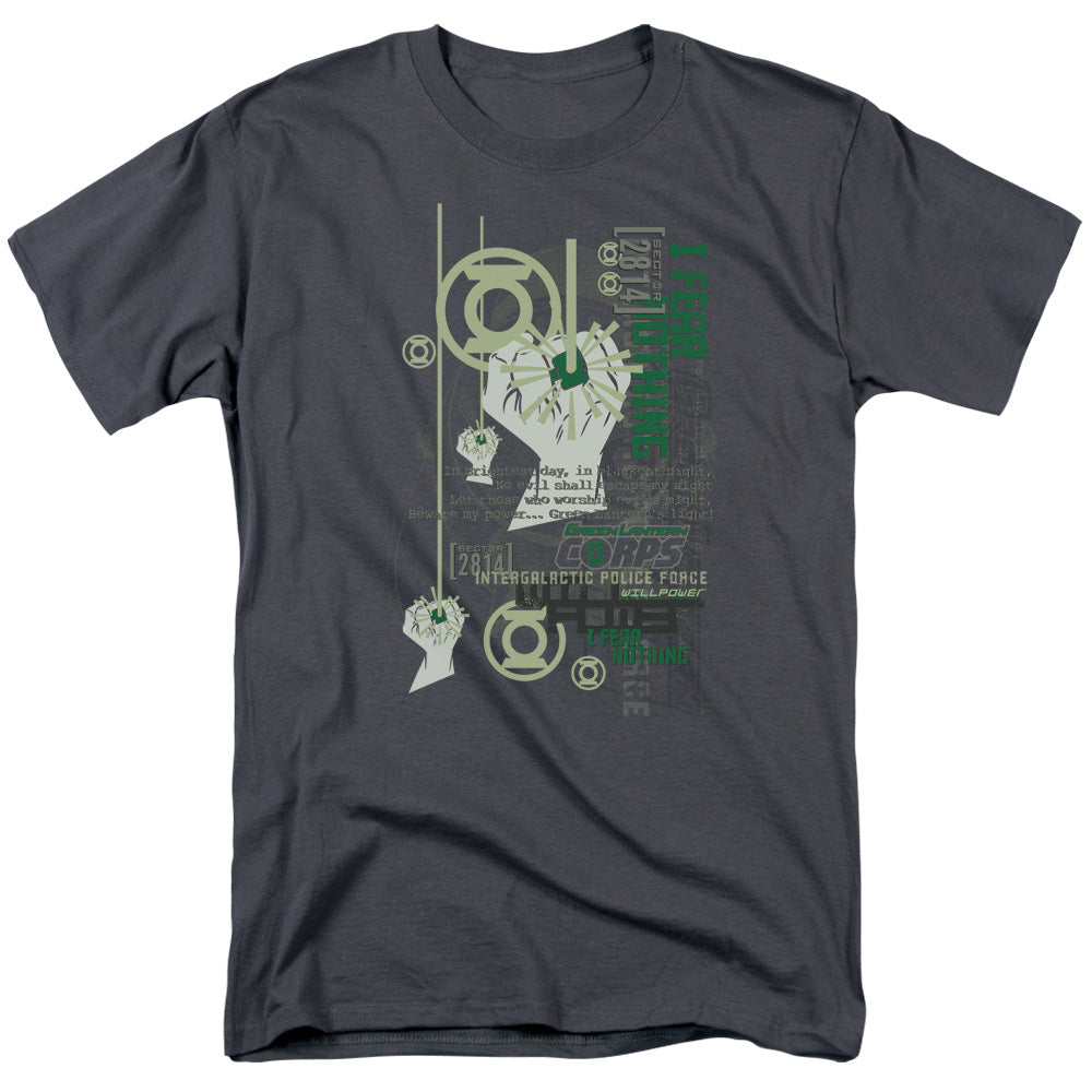 DC Comics - Green Lantern - Core Strength - Adult Unisex T-Shirt - Gray