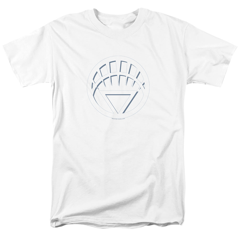 DC Comics - Green Lantern - White Lantern Logo - Adult Unisex T-Shirt - White