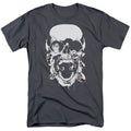 DC Comics - Green Lantern - Black Lantern Skull - Adult Unisex T-Shirt - Gray