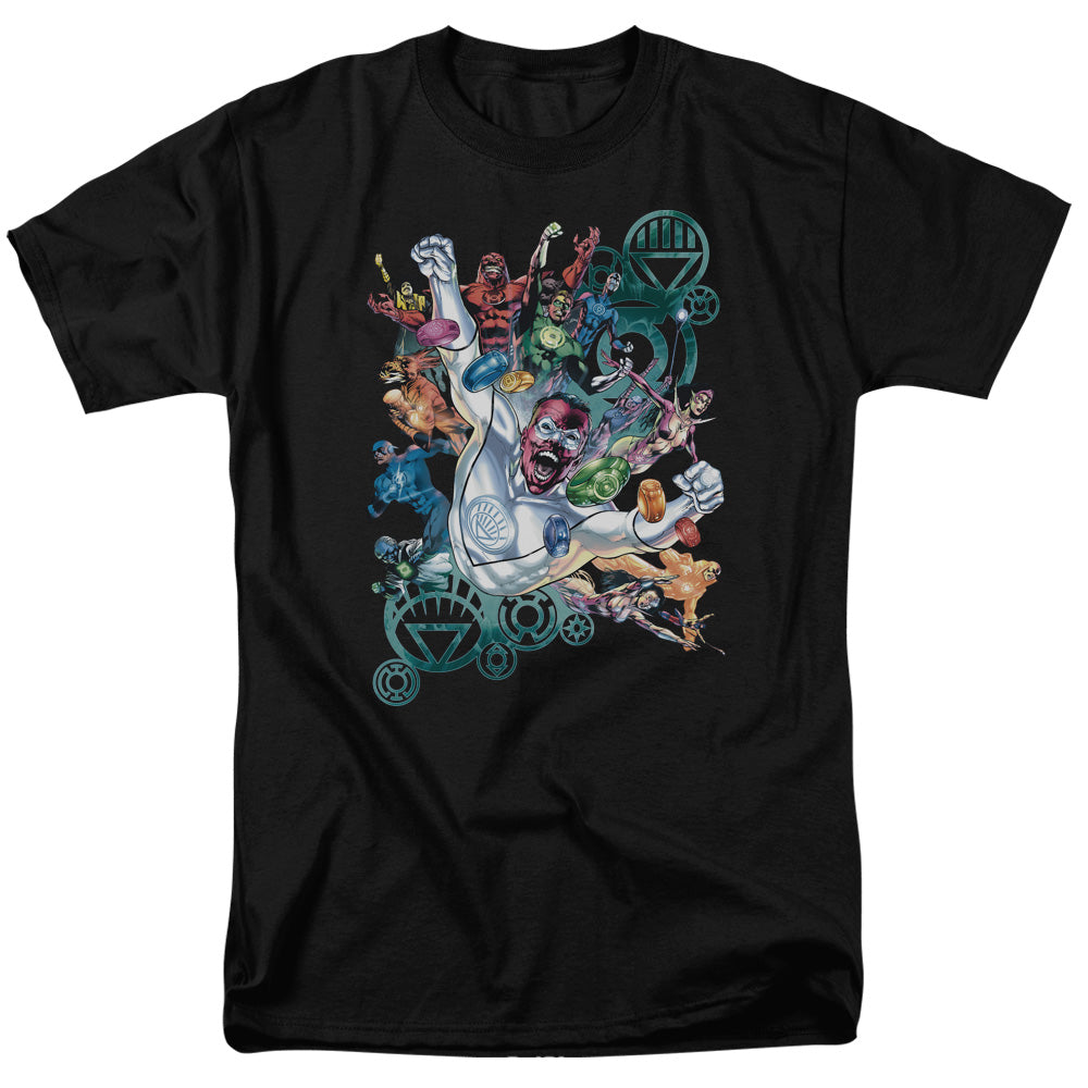 DC Comics - Green Lantern - Lanterns Unite - Adult Unisex T-Shirt - Black