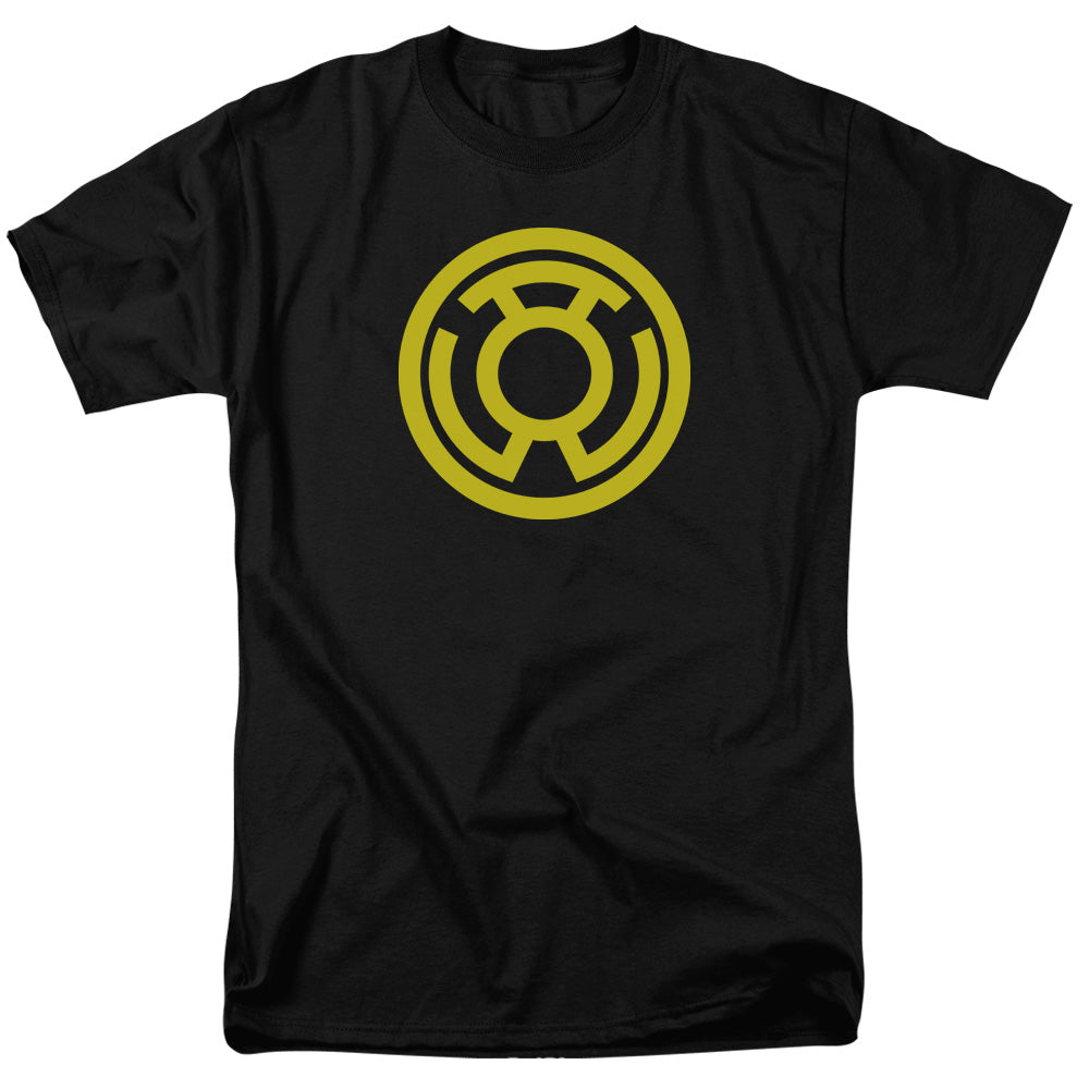 DC Comics - Green Lantern - Yellow Emblem - Adult Unisex T-Shirt - Black