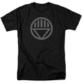 DC Comics - Green Lantern - Grey Emblem - Adult Unisex T-Shirt - Black