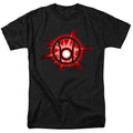 DC Comics - Green Lantern - Red Glow - Adult Unisex Short Sleeve T-Shirt - Black