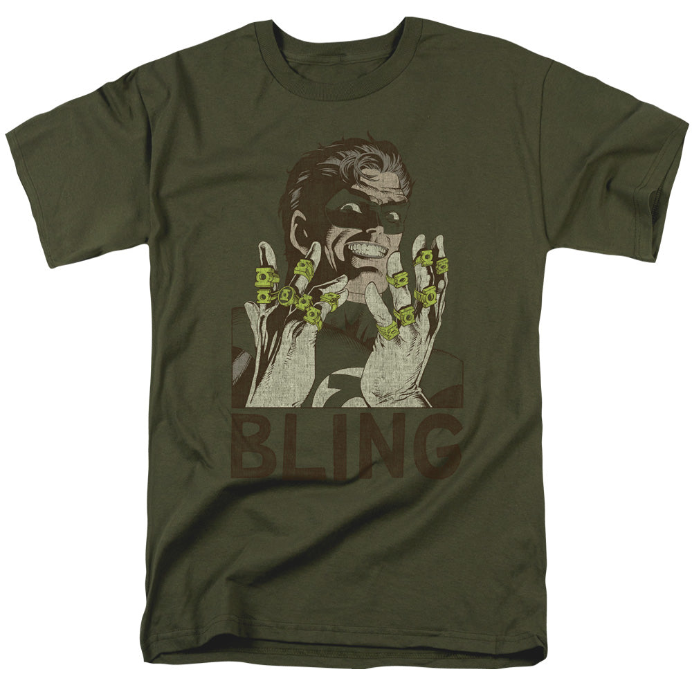 DC Comics - Green Lantern - Bling Bling - Adult Unisex T-Shirt - Green