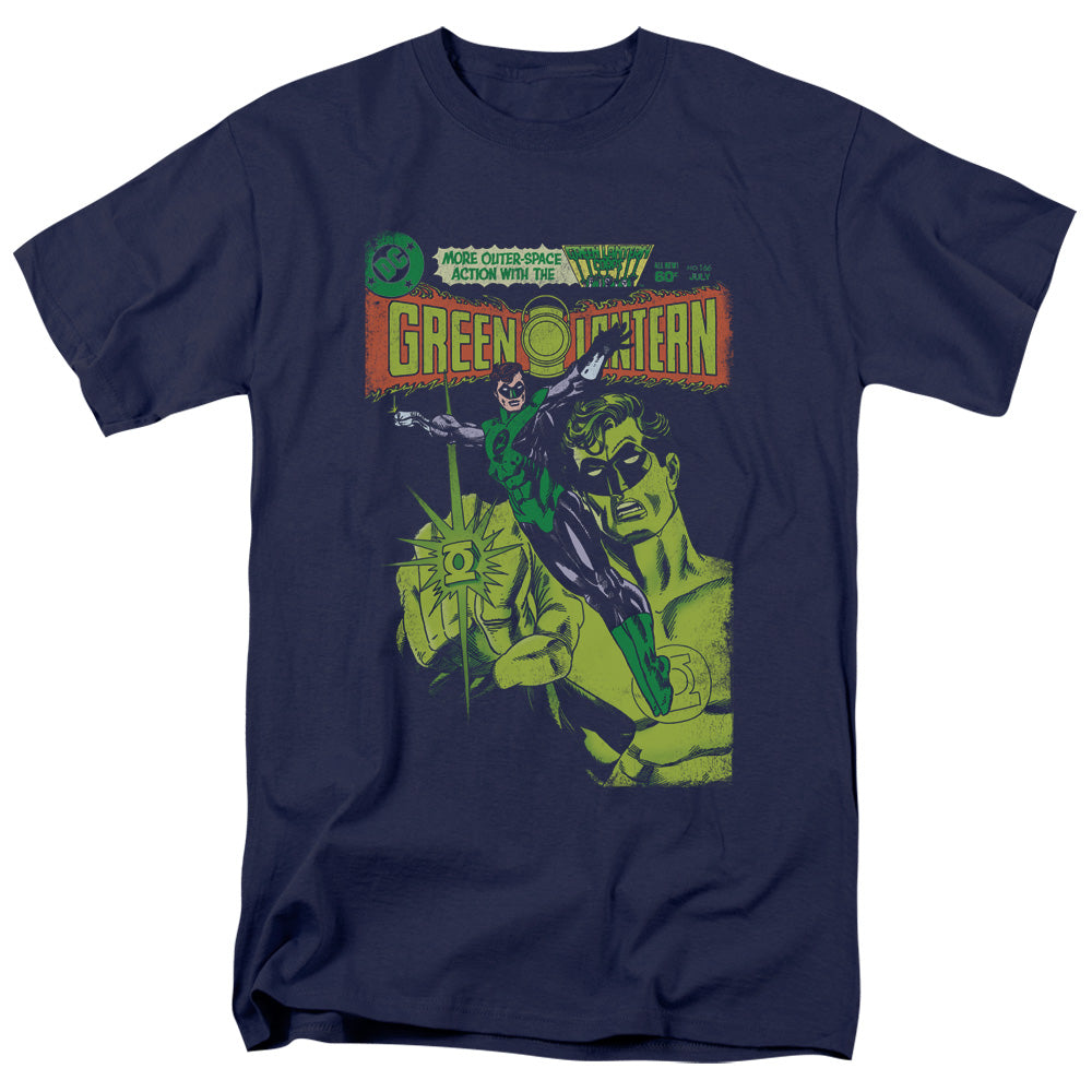 DC Comics - Green Lantern - Vintage Cover - Adult Unisex T-Shirt - Blue