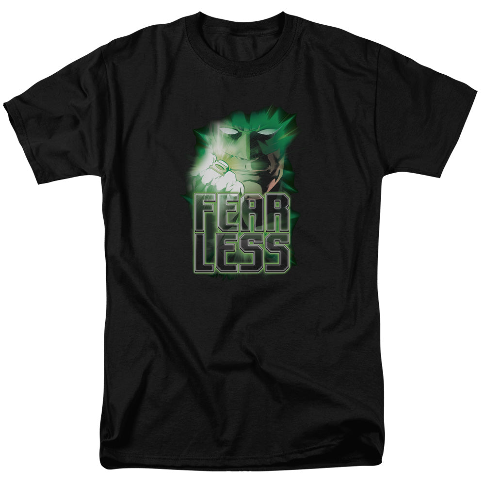 DC Comics - Green Lantern - Fearless - Adult Unisex Short Sleeve T-Shirt - Black