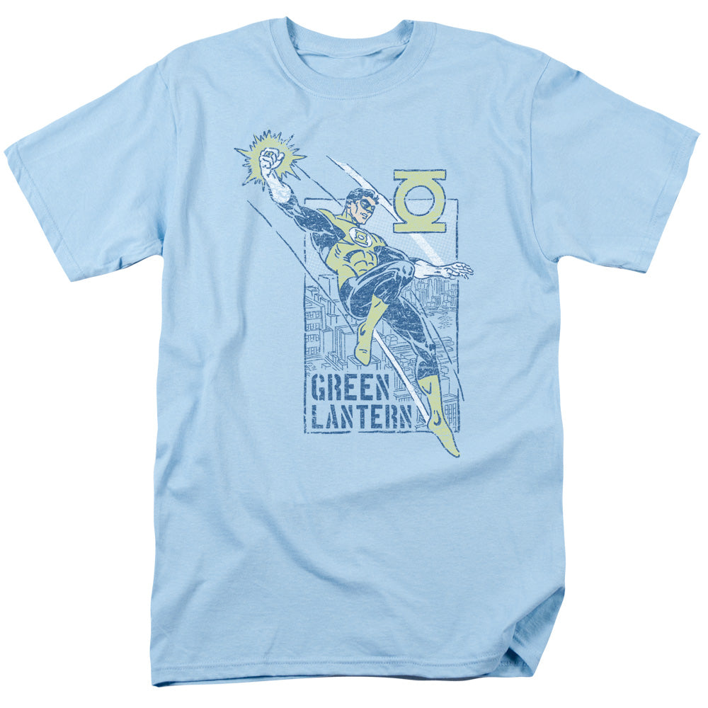 DC Comics - Green Lantern - City Watch - Adult Unisex T-Shirt - Blue