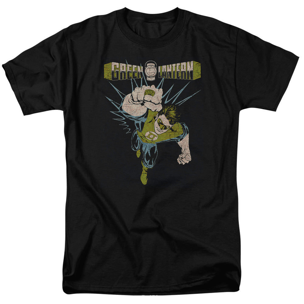 DC Comics - Green Lantern - Powerful - Adult Unisex Short Sleeve T-Shirt - Black