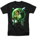 DC Comics - Green Lantern - Galaxy Glow - Adult Unisex T-Shirt - Black