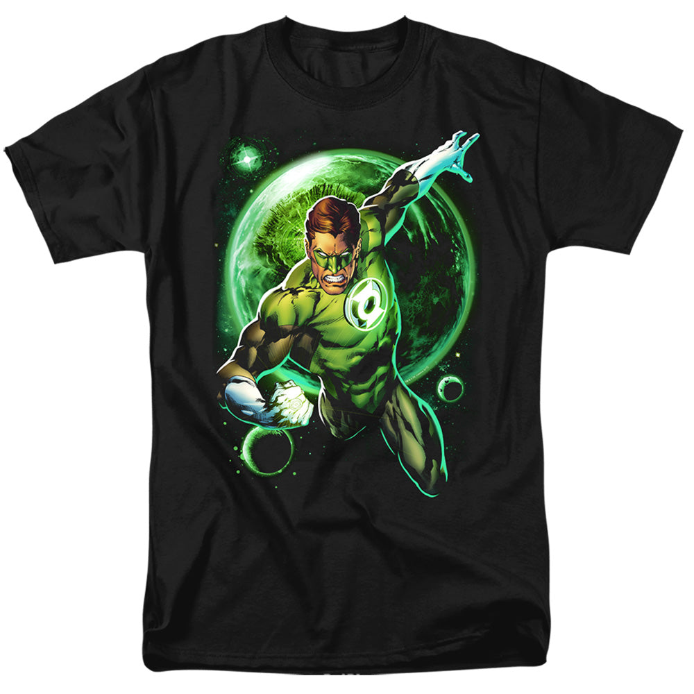 DC Comics - Green Lantern - Galaxy Glow - Adult Unisex T-Shirt - Black