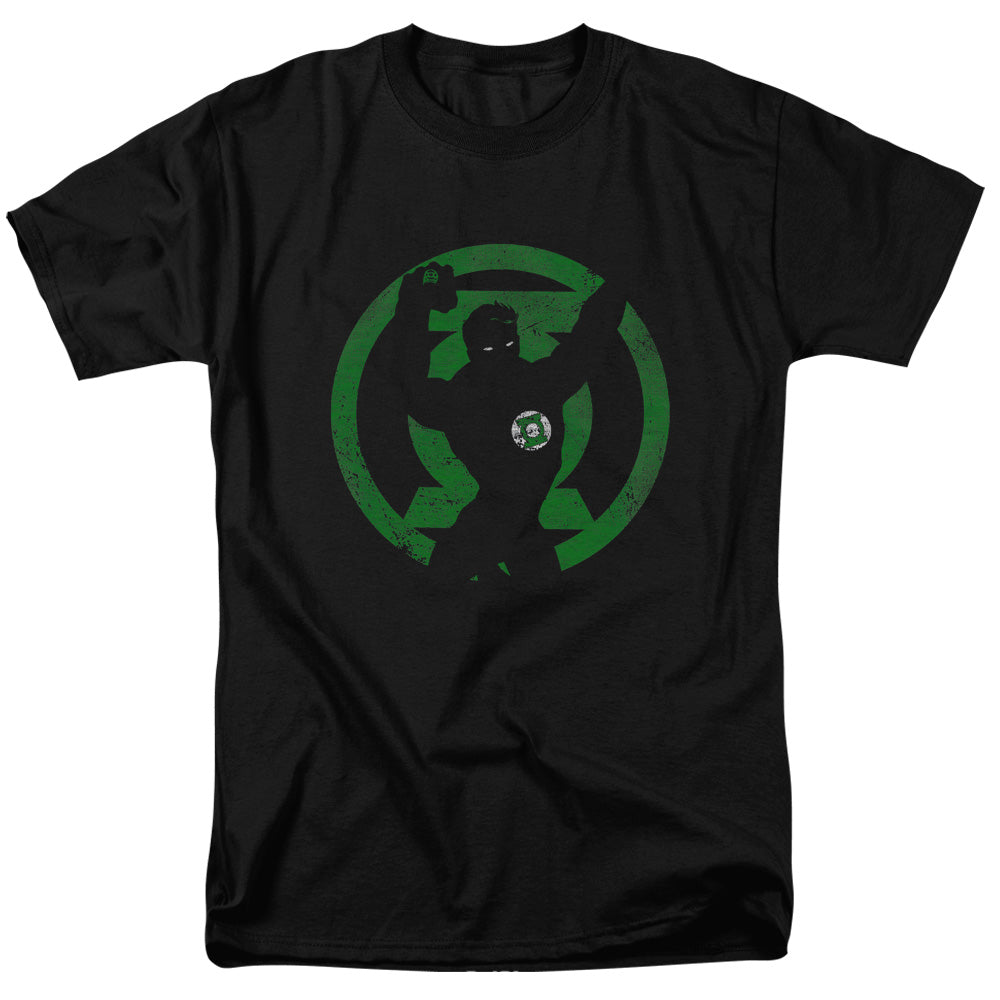 DC Comics - Green Lantern - Symbol Knockout - Adult Unisex T-Shirt - Black