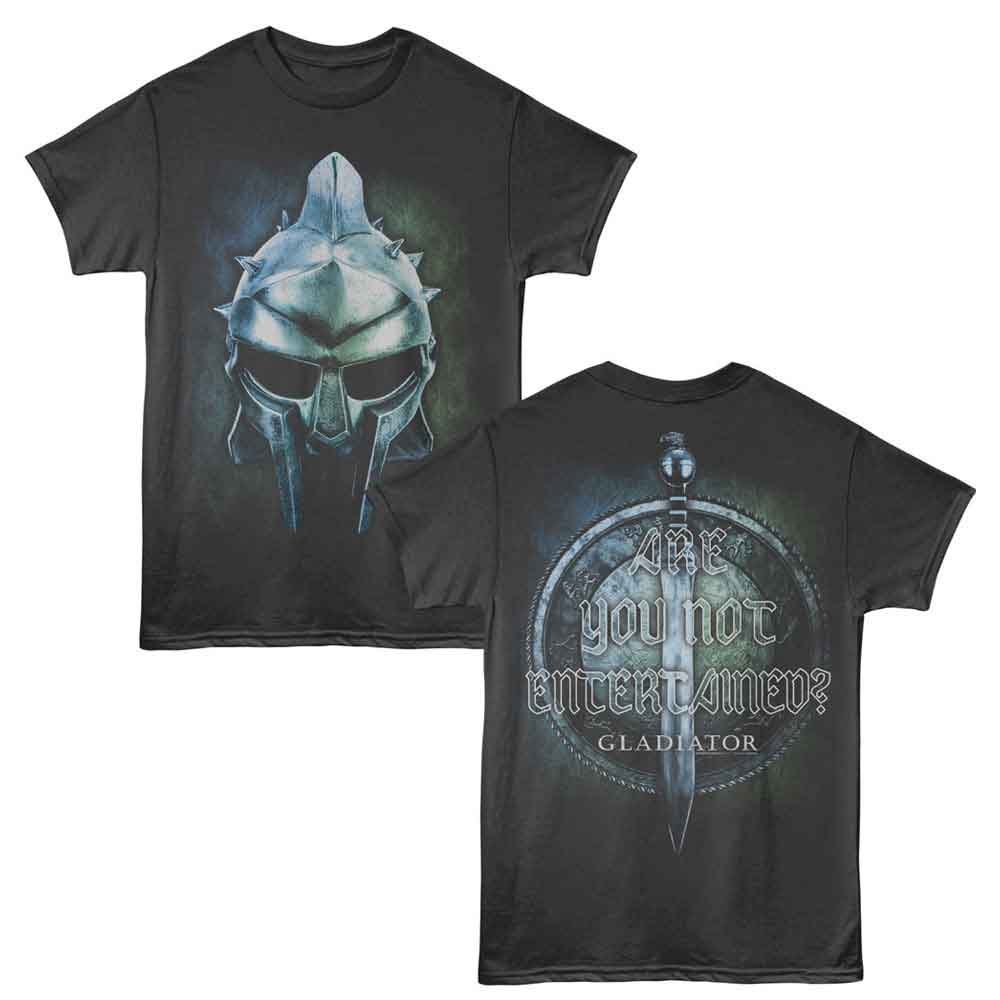 Gladiator - Helmet - American Classics - Gray Solid Adult Short Sleeve T-Shirt