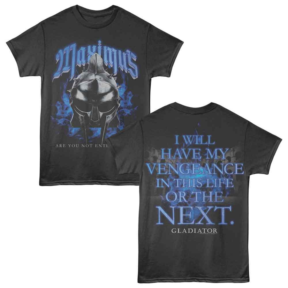 Gladiator - Maximus - American Classics - Gray Solid Adult Short Sleeve T-Shirt
