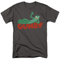 Gumby - On Logo - Adult Unisex Short Sleeve T-Shirt - Gray