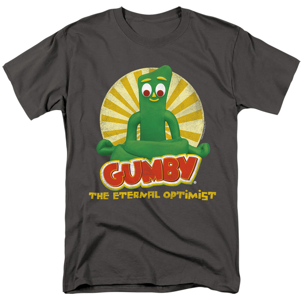Gumby - Optimist - Adult Unisex Short Sleeve T-Shirt - Gray