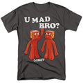 Gumby - U Mad Bro - Adult Unisex Short Sleeve T-Shirt - Gray