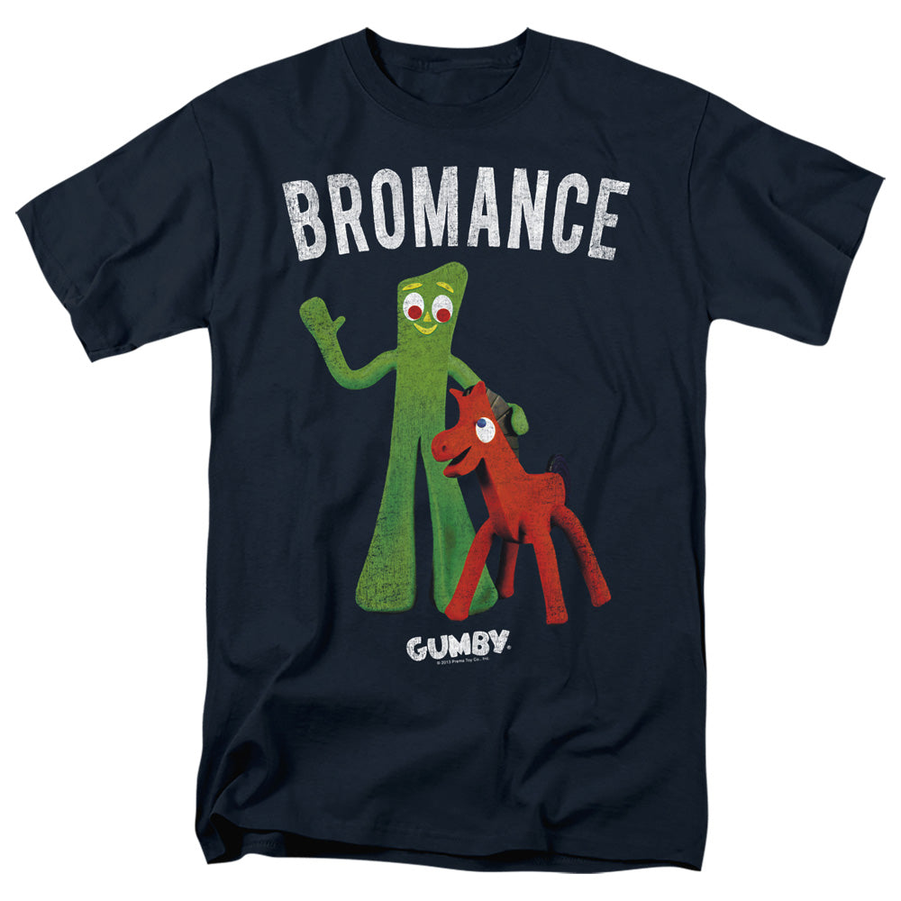 Gumby - Bromance - Adult Unisex Short Sleeve T-Shirt - Blue
