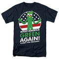 Gumby - For President - Adult Unisex Short Sleeve T-Shirt - Blue