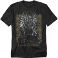 Game Of Thrones - Iron Throne - Adult Unisex Short Sleeve T-Shirt - Black