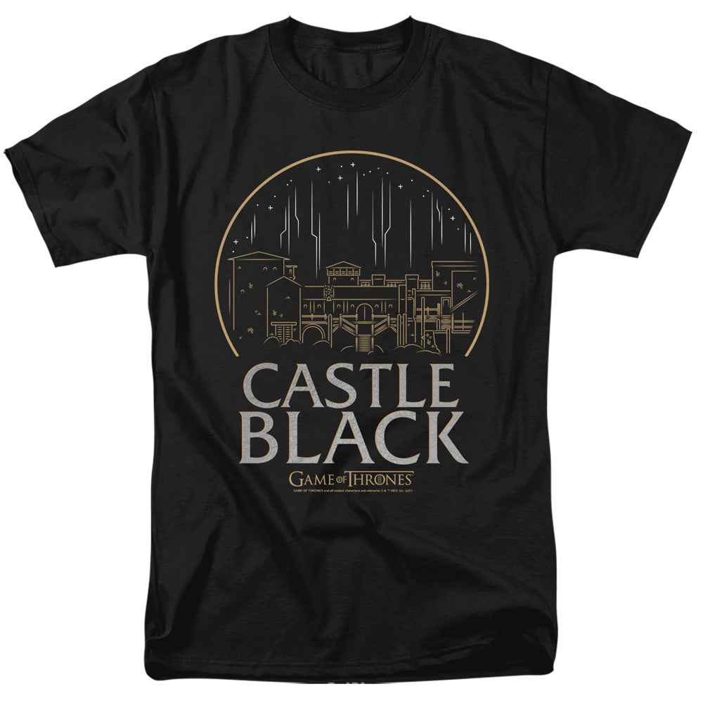 Game Of Thrones - Castle Black - Adult Unisex Short Sleeve T-Shirt - Black