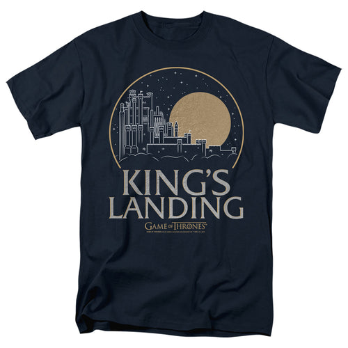 Game Of Thrones - Kings Landing - Adult Unisex Short Sleeve T-Shirt - Blue