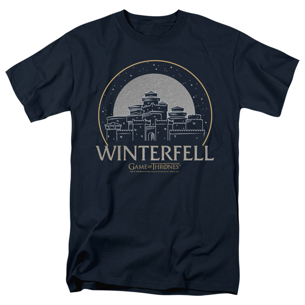 Game Of Thrones - Winterfell - Adult Unisex Short Sleeve T-Shirt - Blue