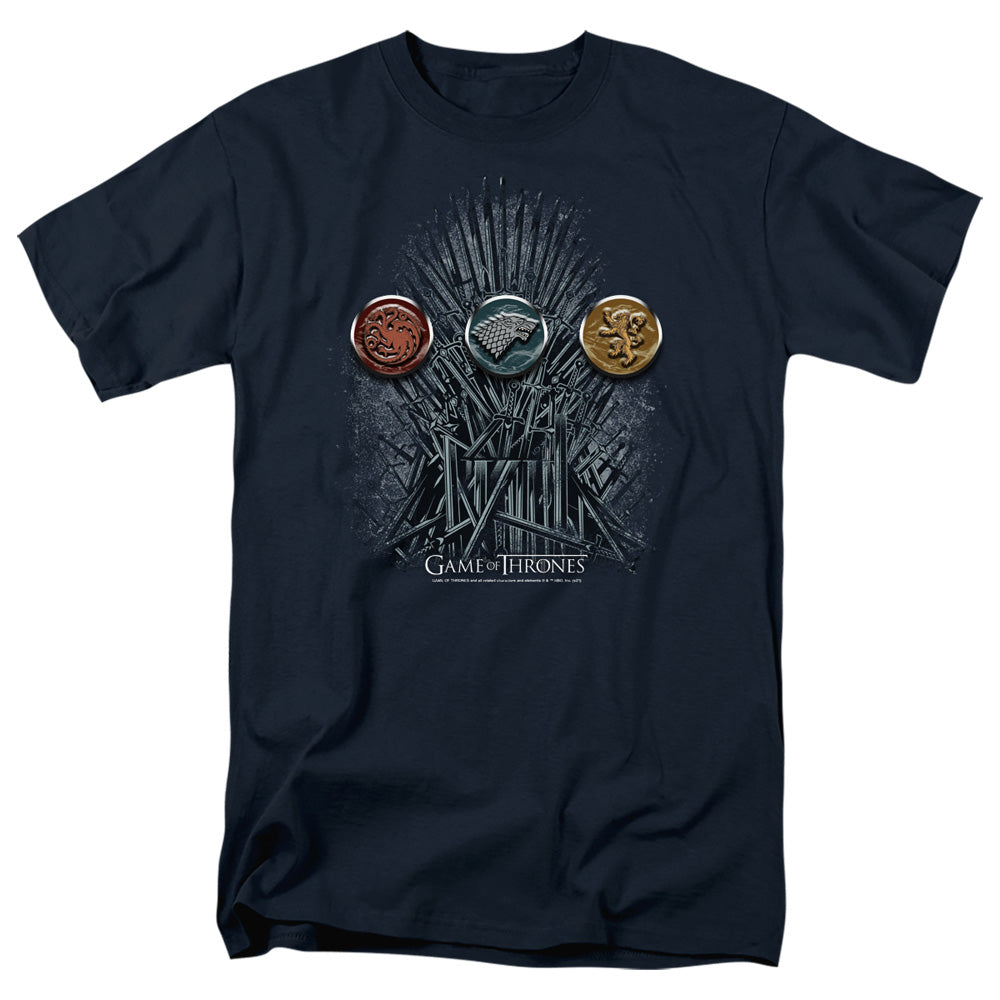 Game Of Thrones - For The Throne Sigils - Adult Unisex T-Shirt - Blue
