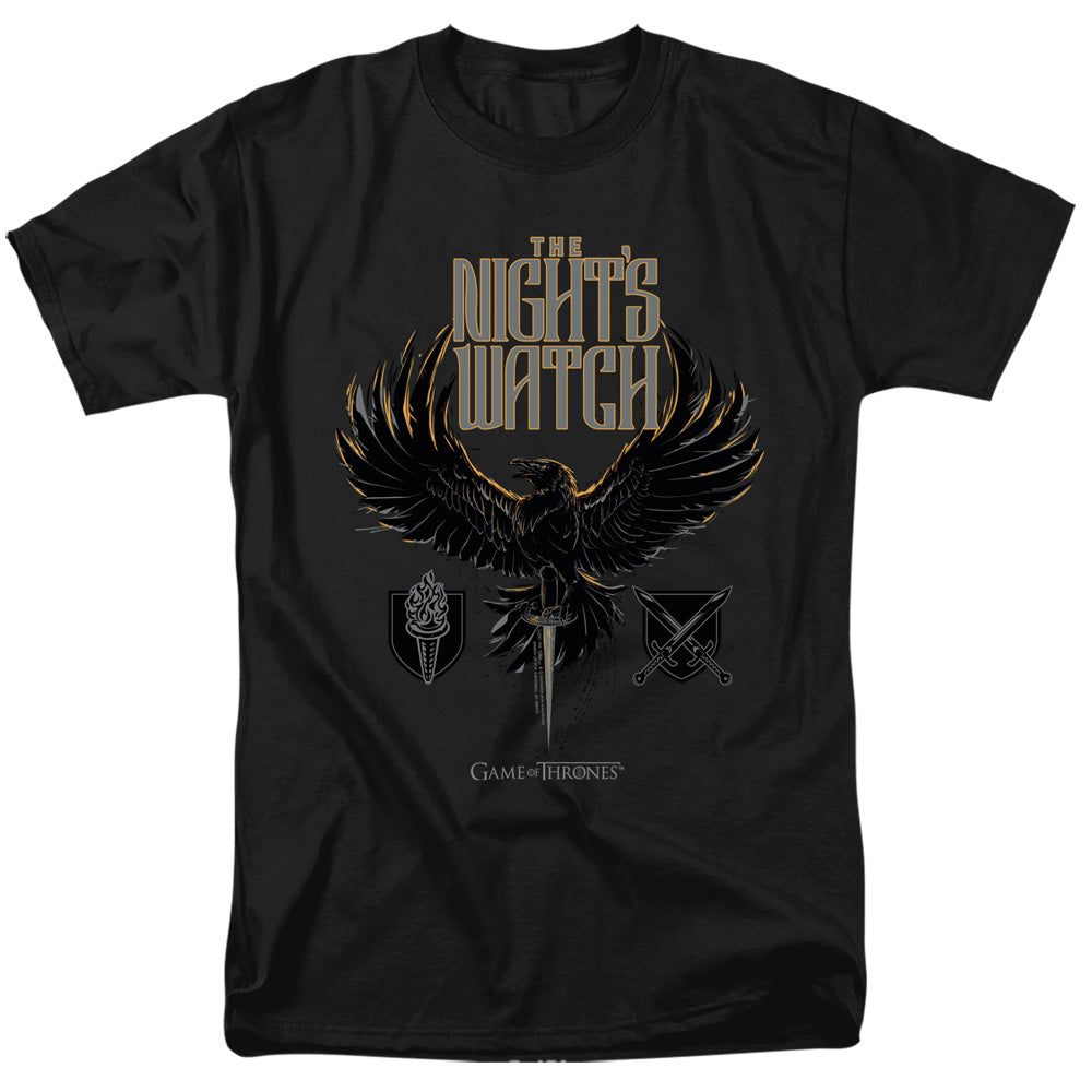 Game Of Thrones - The Nights Watch - Adult Unisex Short Sleeve T-Shirt - Black
