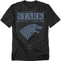 Game Of Thrones - House Stark Sigil - Adult Unisex Short Sleeve T-Shirt - Black