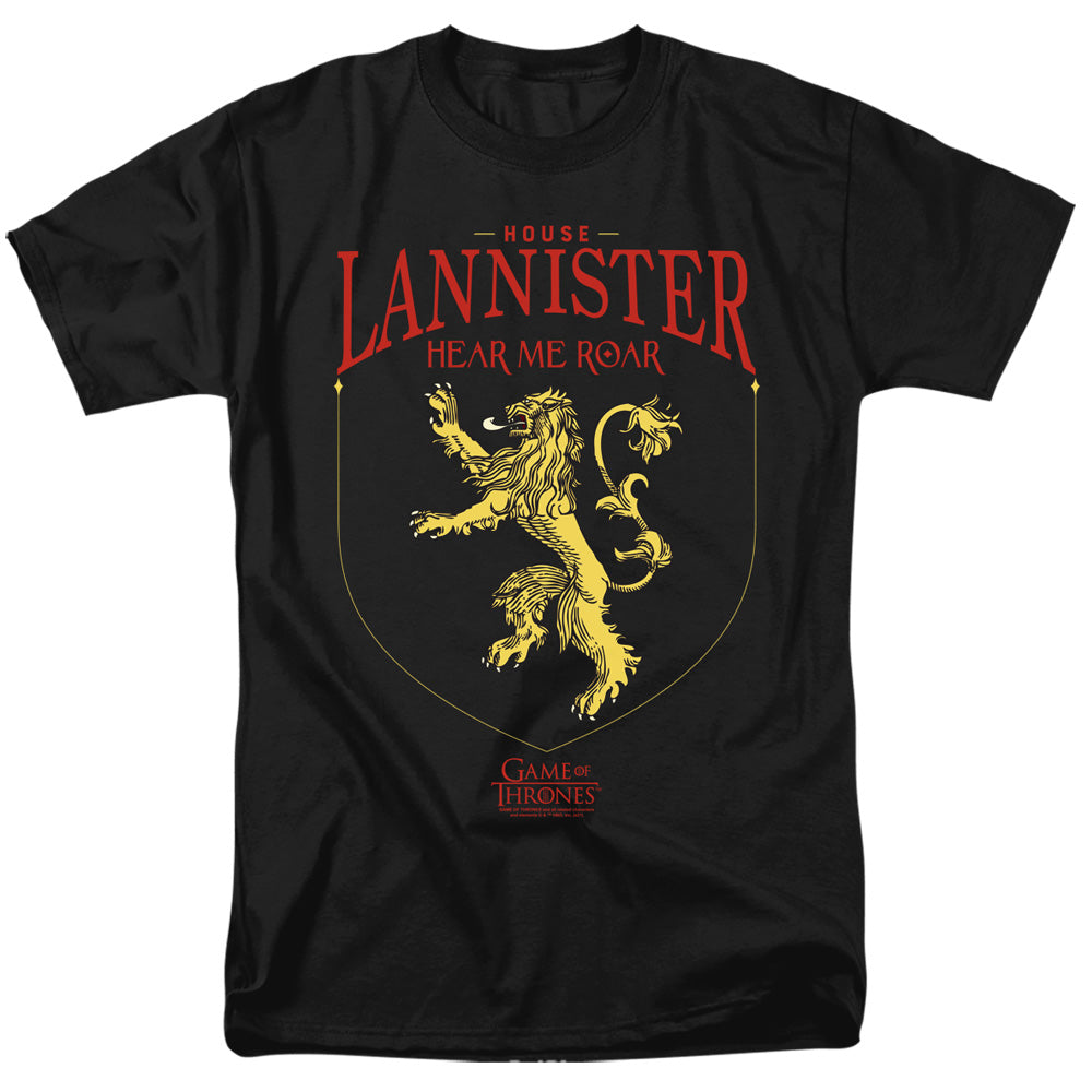 Game Of Thrones - House Lannister Sigil - Adult Unisex T-Shirt - Black