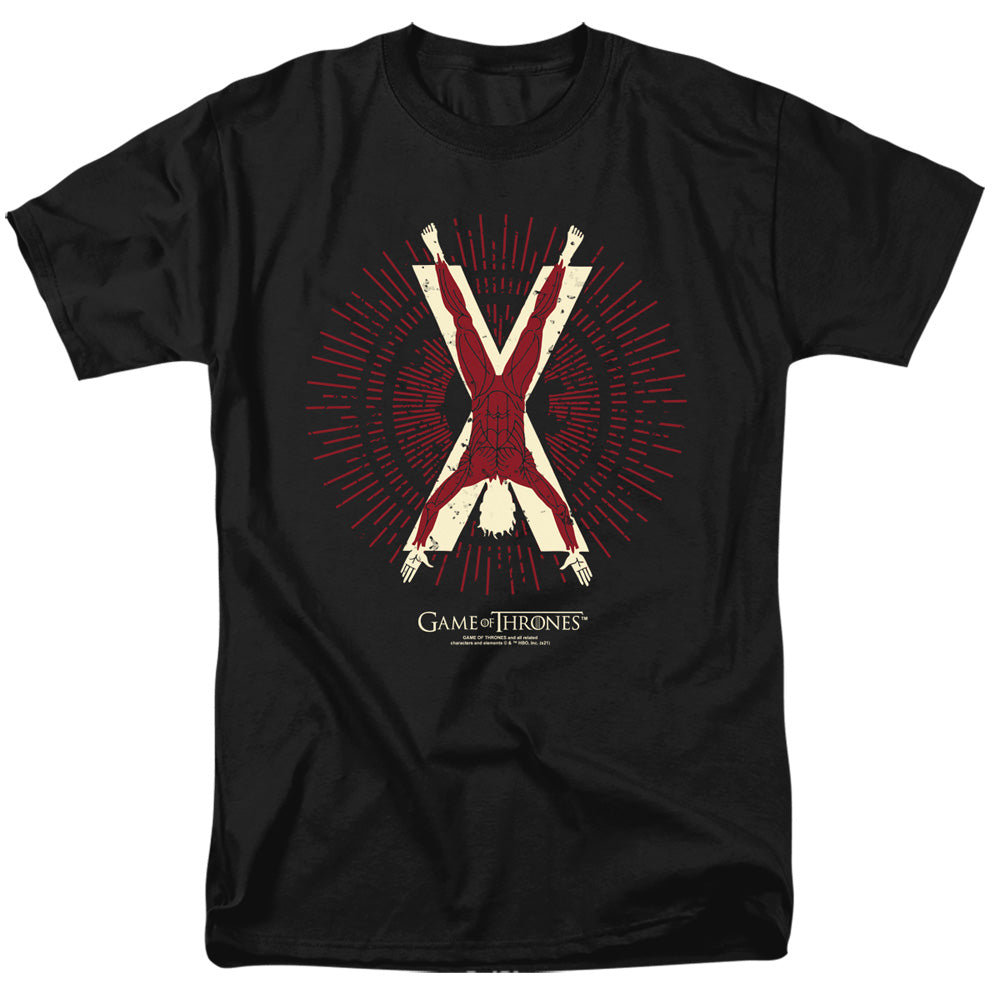 Game Of Thrones - Bolton Burst Sigil - Adult Unisex Short Sleeve T-Shirt - Black