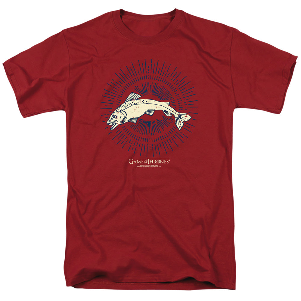 Game Of Thrones - Tully Burst Sigil - Adult Unisex Short Sleeve T-Shirt - Red